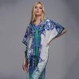 2026 Women Swimsuit Beach Cover Up dress Sleeve Kaftan Beach Tunic Long Pareos Bikinis Cover ups Summer Robe Plage Beachwear