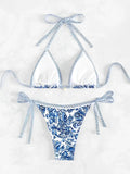 2026 Halter String Triangle Two Piece Bikini Women Swimwear Female Swimsuit Bathers Bathing Swimming Suit Beachwear Summer