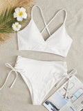 Sexy Bandage High Waist Brazilian Bikinis Sets Swimsuit Swimwear Swimming Suit for Women 2023 New Bikini Mujer Biquinis