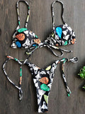 Sexy Ruffle Frilled Micro Thong Bikini 2025 Women Swimwear Female Swimsuit Two-pieces Bikini set String Bather Bathing Suit Swim