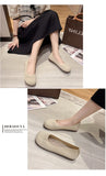 Big Size 42 Women Flats Knitted Breathable Sneakers Ladies Soft Bottom Ballet Loafers Casual Slip on Boat Shoe for Woman