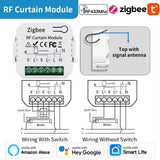 TNCE Tuya Curtain Switch module wifi zigbee rf433mhz, Roller Blinds Shutter Motor breaker, Smart Control Voice Alexa Google Home