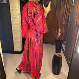 New 10 Colors Printed Long Sleeve With Belt Tunic Beach Cover Up Cover-ups Beach Dress Beach Wear Beachwear Female Women V4521