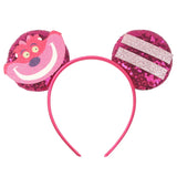 Disney Festival Party Cosplay Mouse Ears Headband 3.3" Ears Glitter Hairband Without Bow For Boys DIY Cartoon Hair Accessories