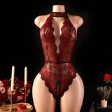Summer Hot See Through One-piece Underwear Sexy Hollow Sleeveless Tank Tops Bodysuit Crotchless Backless Playsuit Vest For Women