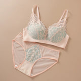 Japanese Sexy Spitze Büstenhalter ohne Bügel, Push Up für kleine Brust, Seitlich glättend, Anti-Sagging, Neu Bestseller MOYISU B