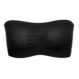 Women’s Strapless Seamless Tube Top Bra Anti-Slip Wireless Bandeau for Summer Outfit