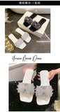 Women Summer Shoes  New Fashion Comfortable Non Slip Bow-knot Slippers Outdoor Soft Sole Rhinestone Dress Style Women Sandal