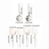 304 Stainless Steel Folding Camping Utensils Set