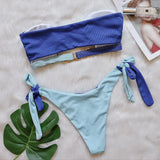 2026 Sexy Bikini Bandeau Women Crystal Diamond Patchwork Hollow Swimwear Swimsuit Bikinis Set Bathing Suit Bikini Female Push Up