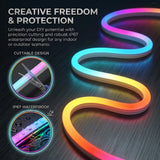 2m 3m 5m 10m RGBIC Neon Light Waterproof RGB Smart LED Strip with USB APP Control Music Sync for Room Bedroom Outdoor Decoration
