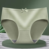 1 Pack Classic Daliy Panties Women Breathable Soft Low-waist Briefs Solid Color Ladies Comfort Underwear M-XL