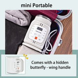 SUNATUR 600ml 700W Electric Cooker Multifunctional Rice Cooker Stew Pot Slow Cooker Mini Porridge Pot Portable Soup Pot