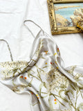 Small Cherry Print Pajamas Set Spring Summer Halter Pants Two Piece Thin Home Wear Women