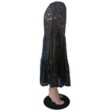 Mesh Sheer Lace Skirts Women High Waist Street Fashion Loose Hollow Out Long Skirt Party Sexy Patchwork Clubwear 2026 50JZ