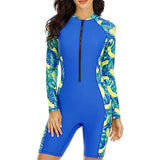 Women's Long Sleeve Rashguard Swimsuit One Piece pro Sports 2025 Femme Swimwear Boyleg Knee-Length Surf Beach Wear Bathing Suit