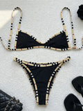 XS - L 2026 Printed Polka Dot Bikini Female Swimsuit Women Swimwear Two-pieces Bikini Set Plaid Bather Bathing Suit Swim V8039