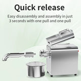 Electric Oil Press Machine,Cold/Hot Press for Home Use Automatic Oil Extractor for Peanut/Sesame/Sunflower Seeds,Stainless