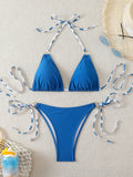 Triangle Halter Thong Bikinis 2026 Women Sexy Swimsuit Ring String Swimwear Female Bathers Bathing Swimming Swim Suit Beachwear