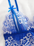 Lace Hollow Contrast Color Sexy Lingerie Bra And Panties Sets Open Chest Underwear Set Crotchless Women Erotic Suits