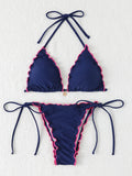 Sexy Triangle Micro Bikini 2026 Women Swimsuit Two-pieces Swimwear for Female Beach Wear Lace Up Bikinis Sets Thong Bathing Suit