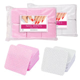 300pcs Cotton Gel Nail Polish Remover Wipes Nail Cleaning Pads Non Woven Lint-Free Nail Pads For Beauty Salon Nail Art Tool