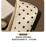 Polka Dot Women Ballet Flats Comfortable Round Toe Elastic Band Shoes Street Style Soft Sole Ladies Eelgant Wedding Dress Shoes