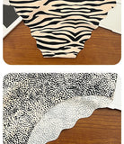 1pcs Seamless Panties Ladies Leopard Print Sexy Underwear Zebra Stripe Briefs Ice Silk Panty Invisible No Trace Solid Underpants