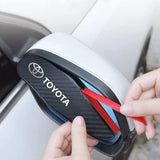 for Toyota Rav4 CHR Yaris Prius Avensis Corolla Camry Highlander GR 86 Accessories 2pcs car Rearview mirror Carbon fiber Rain