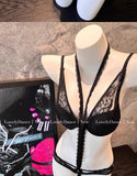 Elegant French Purple Halter Neck Bra Set Delicate Lace Bralette for Small Bust Layered Straps Lingerie UK Sizes MOYISU Sexy Bra
