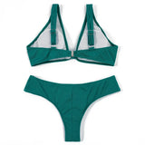 ZTVitality Solid Knotted Sexy Women Swimsuit 2025 New Arrival Bikini Push Up Padded Bra Beach Swimwear Female Brazilian Biquini