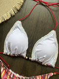 Micro Bikinis 2025 Sexy Women Swimsuit Swimwear Female Thong Bikini Set Biquini Bathing Suit Print Swimming Suits Beachwear