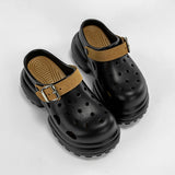 Women Fashion Clogs Indoor Street Slippers 10CM High Heels Sandals Thick Sole Beach Slides Female Leisure Platform Shoes