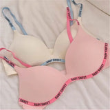 Wireless Non Padded Bra Set for Small Bust Seamless Comfort Bralette & Briefs Pure Elegant Ladies Intimates Teen Girls Underwear