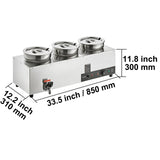 SucceBuy Electric Soup Warmer Stainless Steel Commercial Kitchens