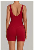 New Summer U-neck Beautiful Back Yoga Jumpsuit Women Sleeveless Tight Sports One Piece Suit Outdoor Gym Running Fitness Overalls