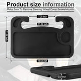Multifunctional Car Laptop Desktop Stand Portable Eating Office Car Steering Wheel Table Stand Beverage Food Coffee Tray Board