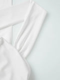 Women Square Neck White Tank Tops Ruched Design Sleeveless Solid Color Slim Fit Crop Tops Summer Vest Shirts