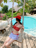 New Split Swimsuit for Women, Bikini, Spicy Girl, High-end, Sexy Sweet, Hanging Neck, Strapless, Hanging Neck, Vacation Swimsuit