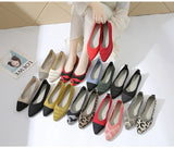 Elegant Leopard Knitted Ballet Flats Woman Pointed Toe Mesh Moccasins Ladies Fashion Walking Loafers Slip-on Soft Driving Shoes
