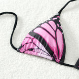 Sexy 4 Colors Printed Halter Padded Bikini Female Swimsuit Women Swimwear Two-pieces Bikini set Bather Bathing Suit Swim K4910