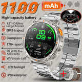 2026 New T-Rex3 Pro GPS Tracker Smartwatch Men 120-Day Standby 1100mAh Clock Rugged Outdoor Sport 10ATM Waterproof Call Watches