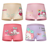 4 Pieces/lot Design Children's Girls Panties Cotton Soft Pretty Cartoon Unicorn Child Underwear for Girls Kids Boxer Breathable