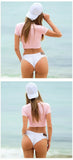 DEKA Sexy Holiday Beach Swimsuit Shorts Denim Thongs Beach Summer Holiday Wear For Ladies Bikini Pants Mid Waist Female Clothes