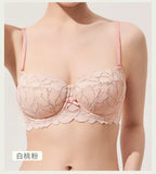 Full Bust French Lace Bralette Wireless Support for Women Plus Size Full Coverage T-Shirt Bra Anti Sagging Comfort MOYISU Sexy