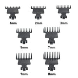 For Kemei KM-2299 1 2 3 5 7 9 11mm Professional Hair Trimmer Limit Comb Guards Hairdresser Hair Cutting Guide Barber Accesories