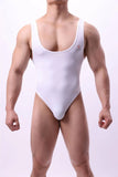 Solid Color Bodysuits Pure Desire Backless Deep V Suspenders Sleeveless Bodysuits Transparent Mesh Sexy Unisex Bodysuits B0IK