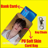 J-Jack Champion American Actor For ID Clips Credit Bank Bag Bus Meal Card Holder Cover Pocket Decoration Keychain