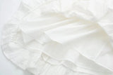 Foridol Button Bowknot Off Shoulder White Lace Mini Dress Summer Beach Embriodery Short Party Holiday Vestidos Smocked 2025