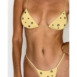 2025 Micro Bikini Halter Swimsuit For Women Sexy Swimwear Brazilian Bikini Set Thong Biquini Swim Suits Solid Beachwear Female